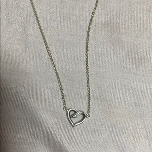 Silver heart necklace from Pandora